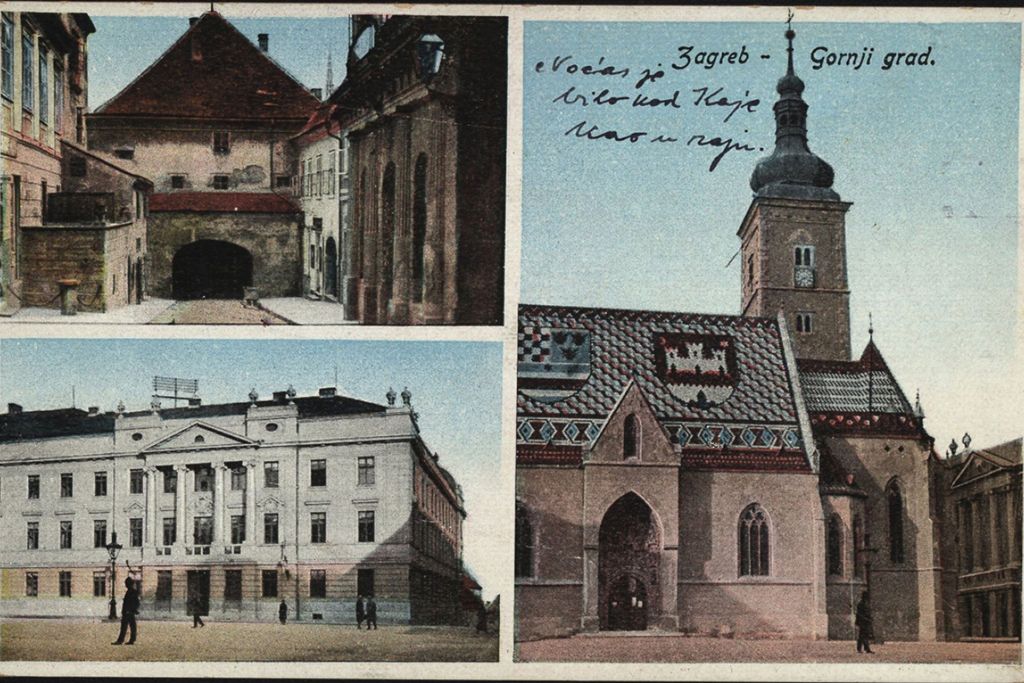 Razglednica. Gornji-grad, kolaž